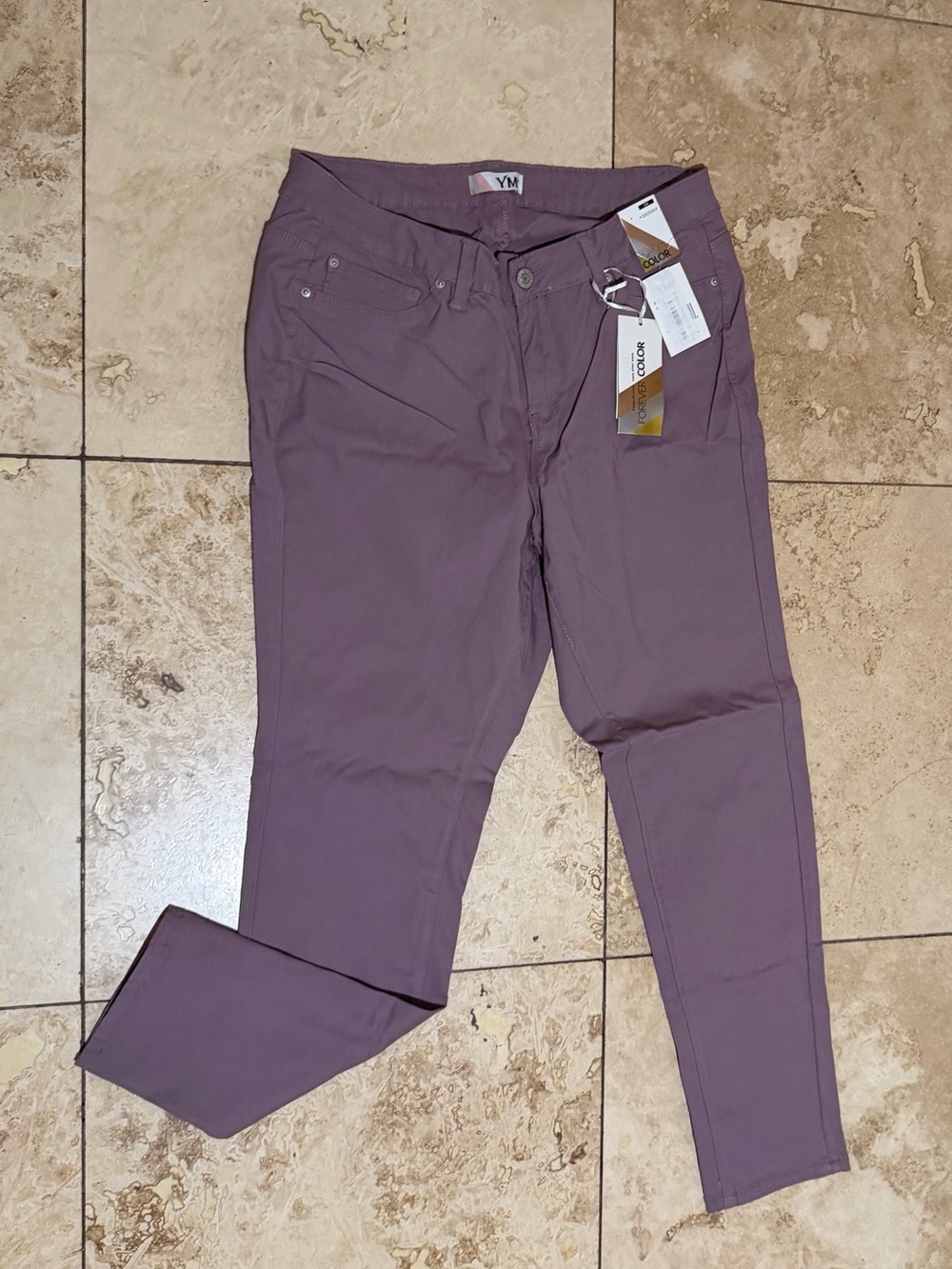 YMI Women’s Skinny Pants in Mauve Plum